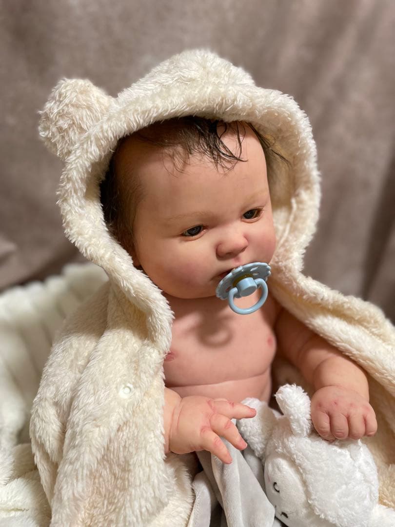 リボーンドール正規品、証明書付き★Joseph★布ボディ➕腰までビニールボディー