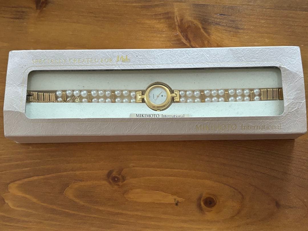 MIKIMOTO ミキモトレディース腕時計　パール　JALオリジナル限定