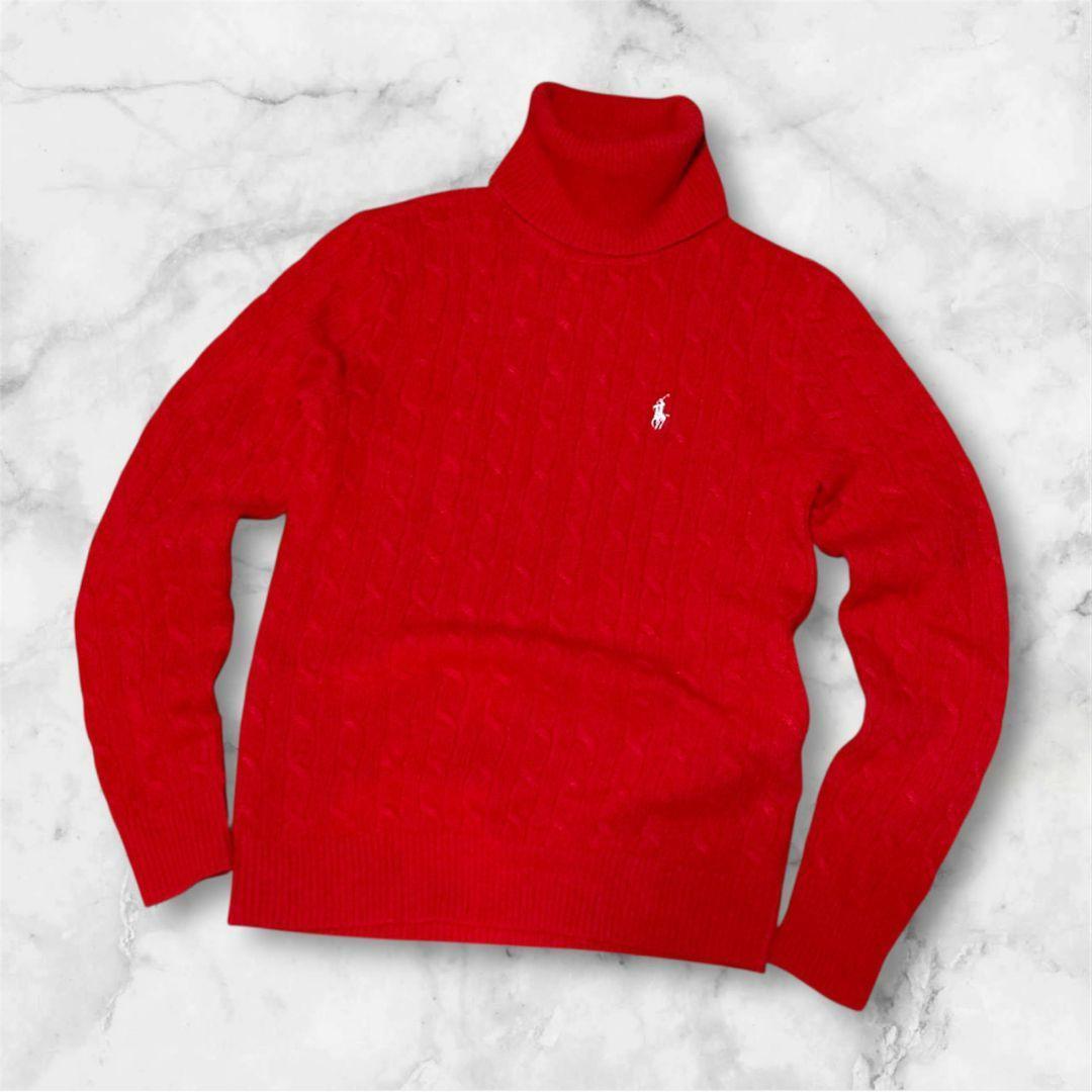 【極美品】Ralph Lauren Sport ケーブルニット タートルネック