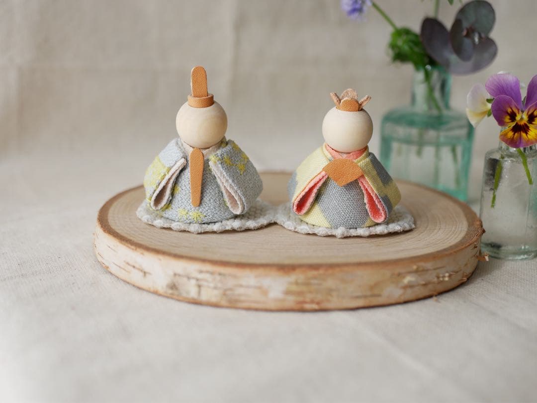 小さなお雛様オーダー　ミナペルホネン　ハンドメイド
