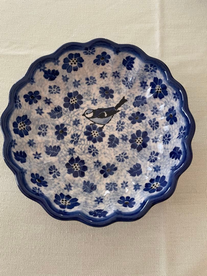 ポーランド食器　波型ボウル　4枚