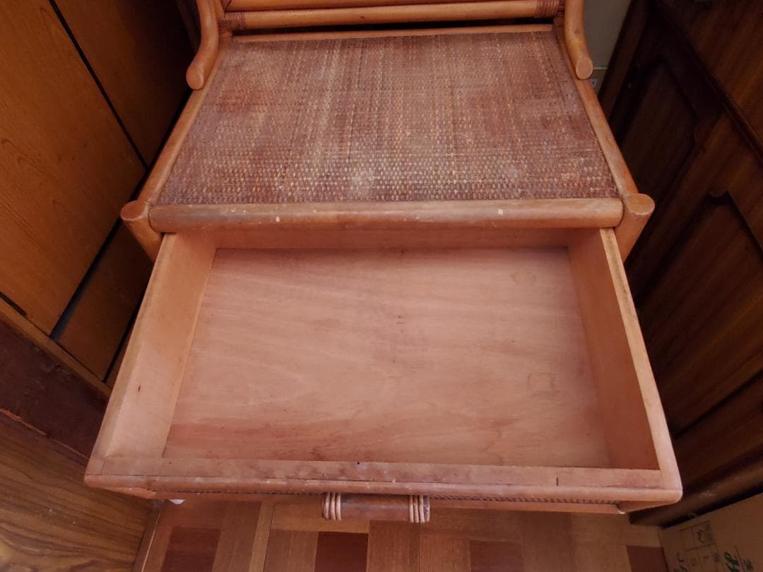 【送料無料】ラタン　ドレッサー