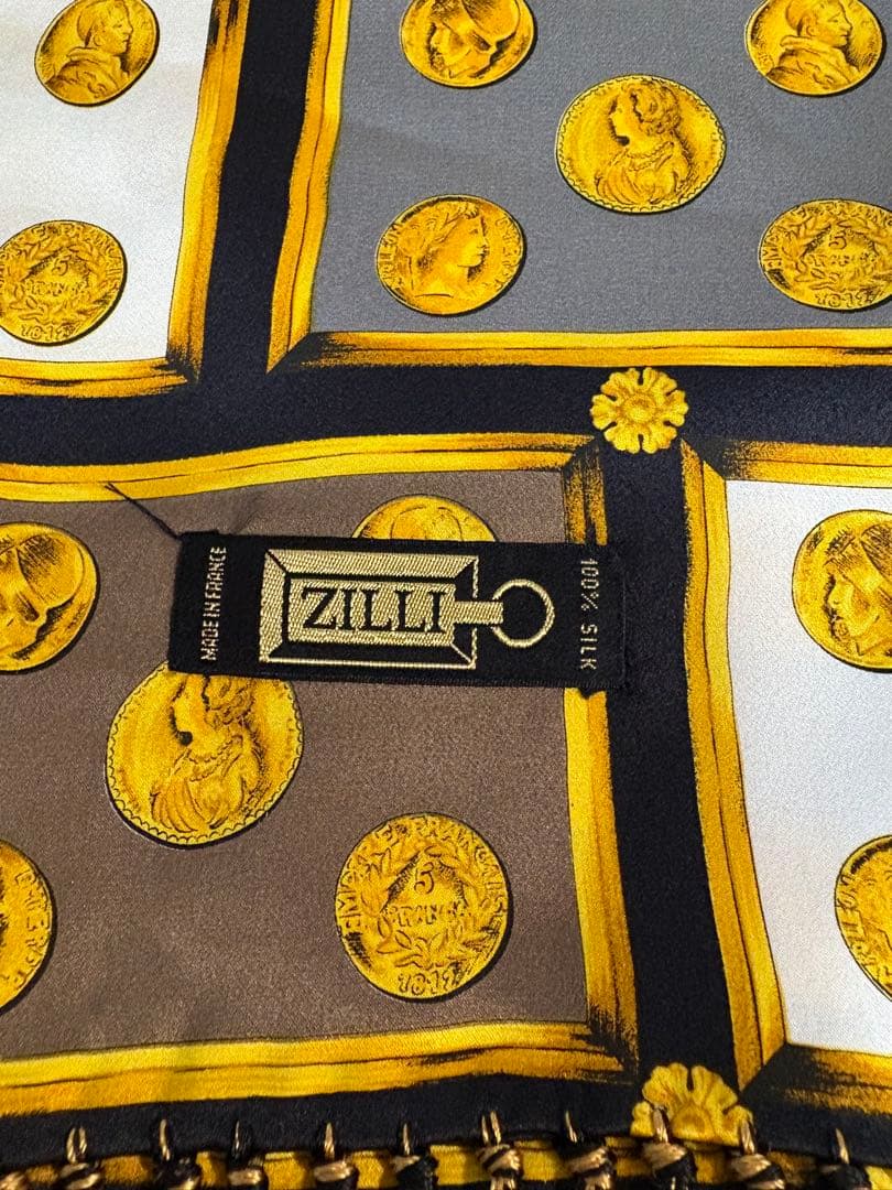 Zilli シルク100% マフラー 柄