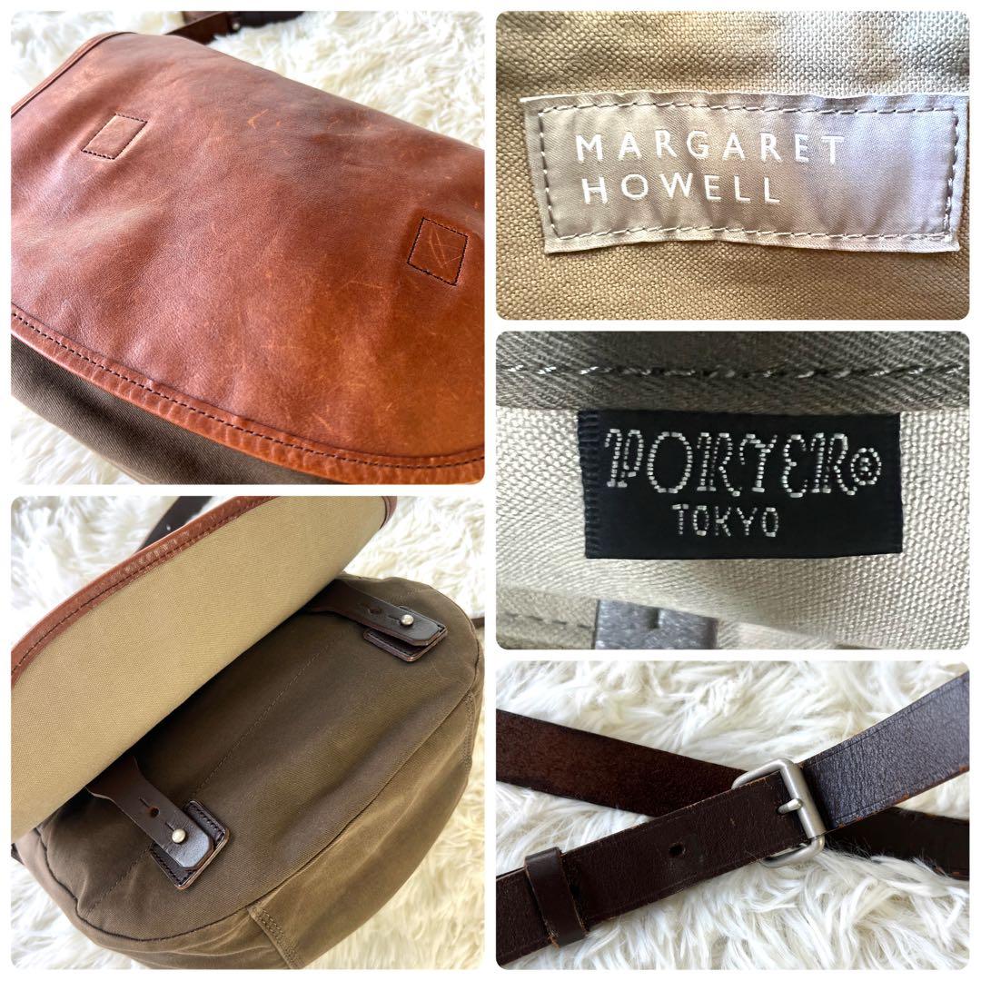 MARGARET HOWELL PORTER レザー ショルダーバッグ