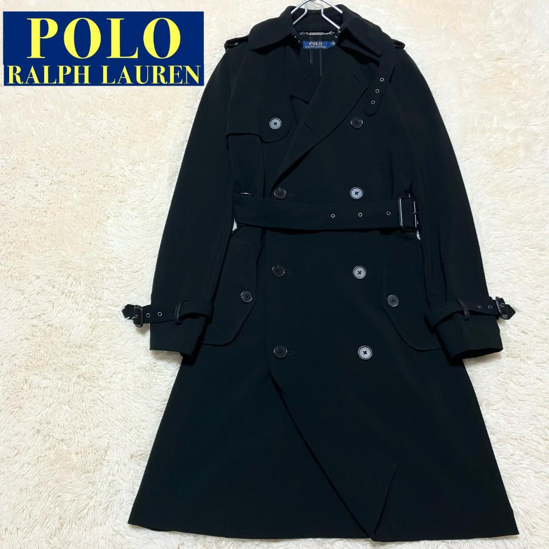極美品✨ POLO RALPH LAUREN トレンチコート ベルテッド 黒