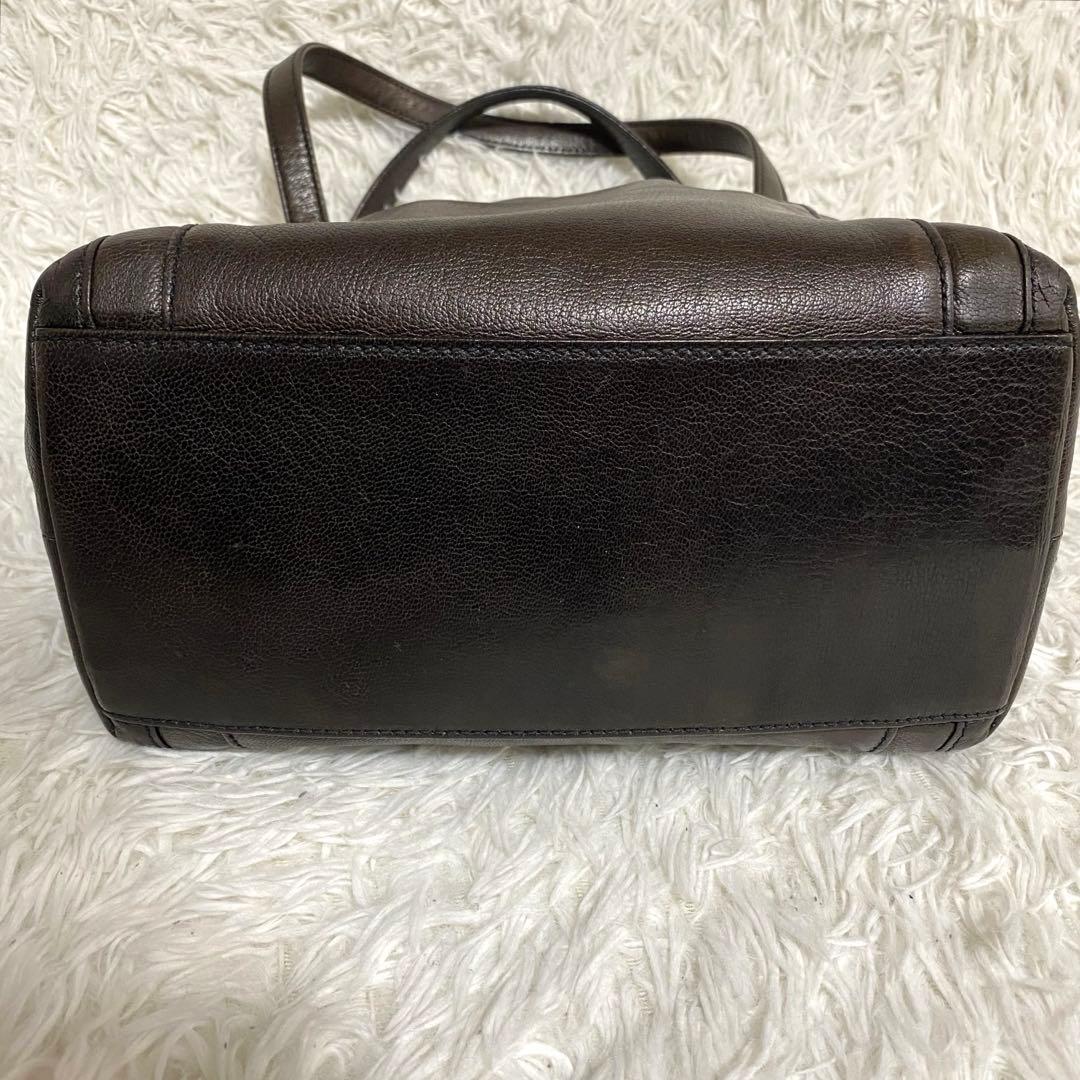 人気商品✨genten ゴートベーシック ミドルトート バッグ　レザー　山羊革