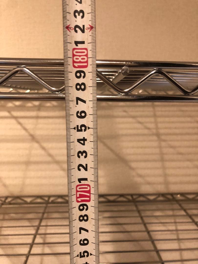 お値引終了‼️⑦5段180cmスチールラックキャスター付きスチールラック 5段