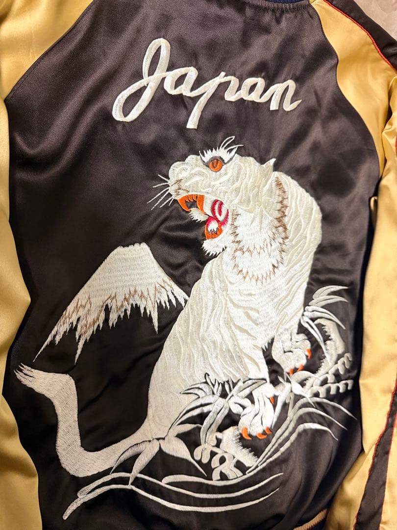 ２面用 テーラー東洋 虎鷲龍 日本限定 スカジャン vintage サテン