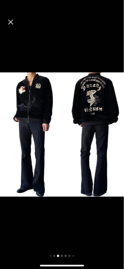 ベトナム　スーベニア　ベロアジャケット