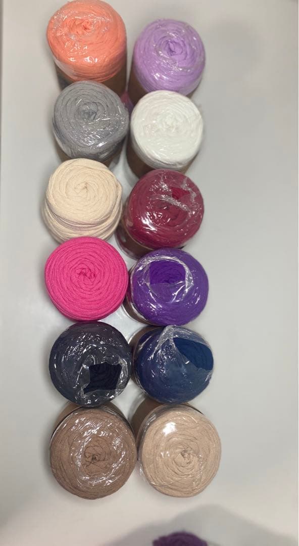 ハンドメイド用 ファブリックヤーン 10玉セット カラフル 未使用