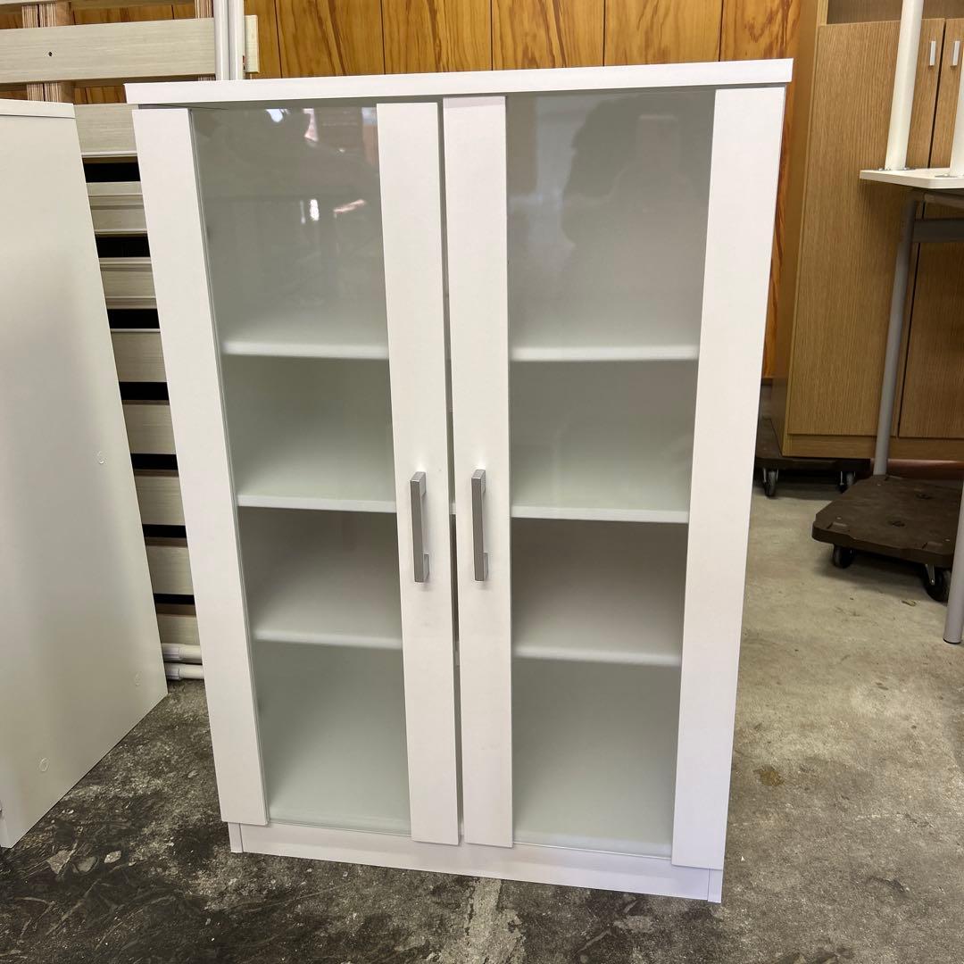 ★たのメル便無料★ニトリ 食器棚 キャビネット フォルムN 白