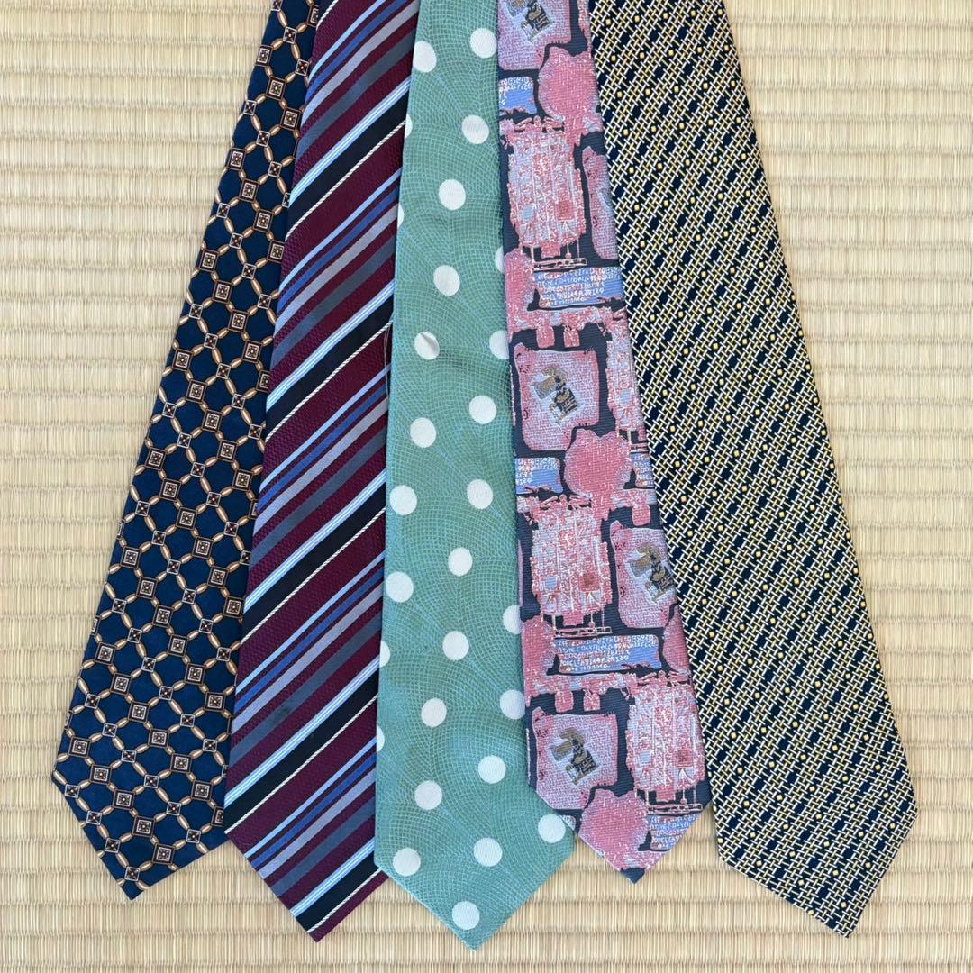 ハイブランドネクタイ 50本セット 全てシルク エルメス GUCCI まとめ売り