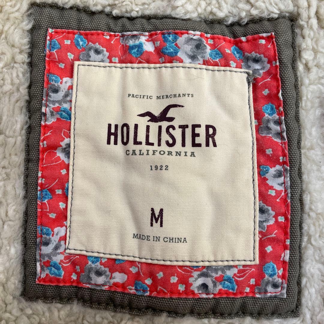 HOLLISTER ホリスター　ミリタリージャケット　カーキ　裏ボア　裏起毛