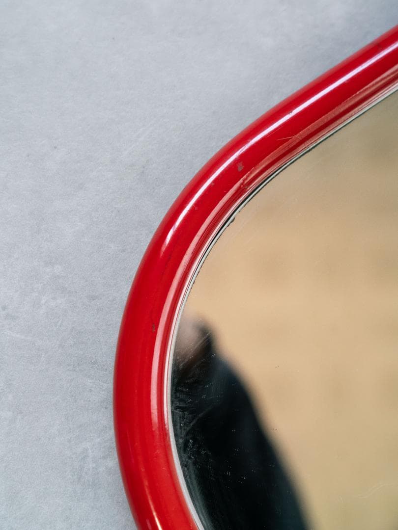 80s アイアンフレーム スタンドミラー 姿見レトロポップ　モダン