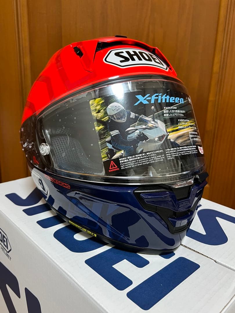 SHOEI X-Fifteen マルケス7 S Kee Perコーティング済み