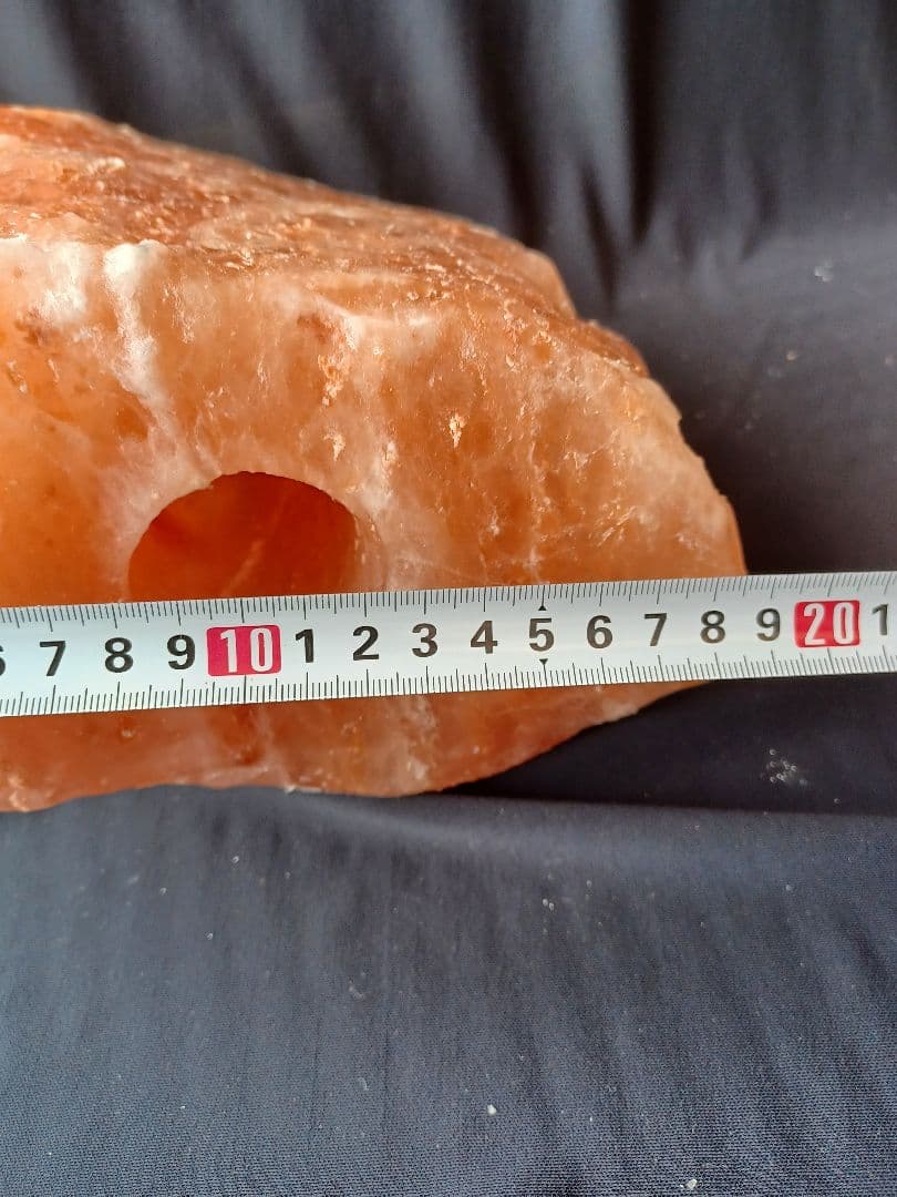 ヒマラヤ岩塩 置物 ピンク　ランプ