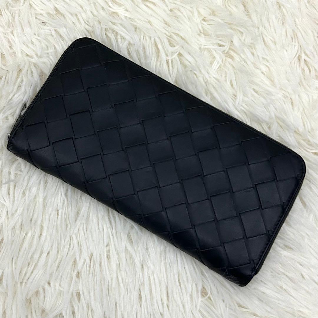 ［美品］RFID内蔵 BOTTEGA VENETA イントレチャート 長財布
