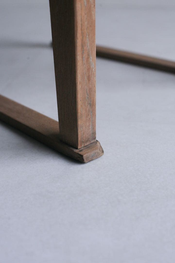 ローチェア　子供椅子　展示台　ナラ材　無垢材　古家具　古道具