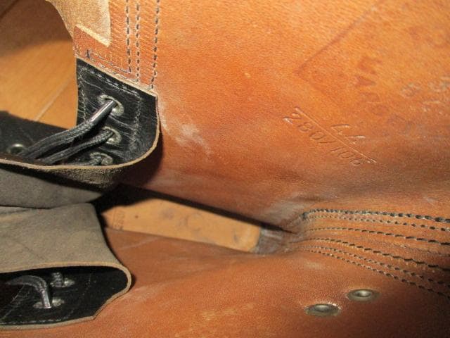 ８０年代　フランス軍　２バックル　コンバットブーツ　ミリタリーブーツ　２８　未使