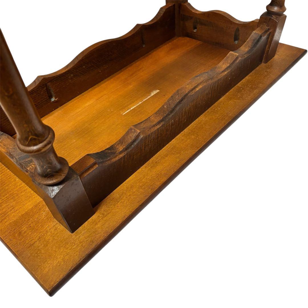 希少❣️カリモク 家具 コロニアル テーブル サイドテーブル 花台 アンティーク