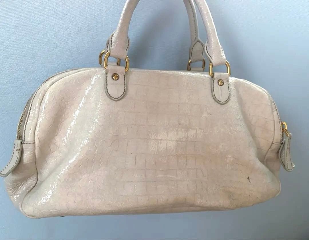 miumiuミュウミュウ*クロコ型押し 2way ハンドバッグ ショルダーバッグ