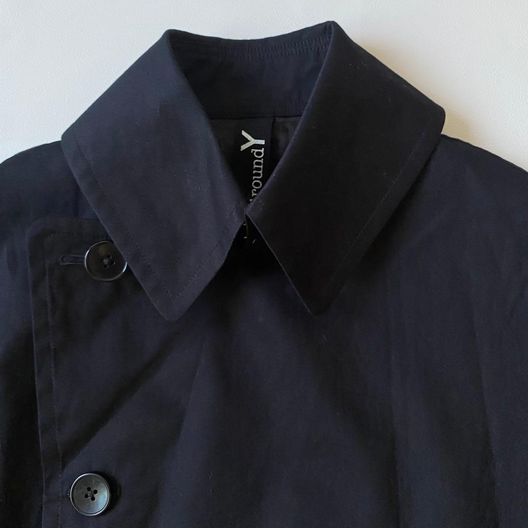 【美品】ヨウジヤマモト グラウンドワイ　ロングトレンチコート　ジレ　ノースリーブ
