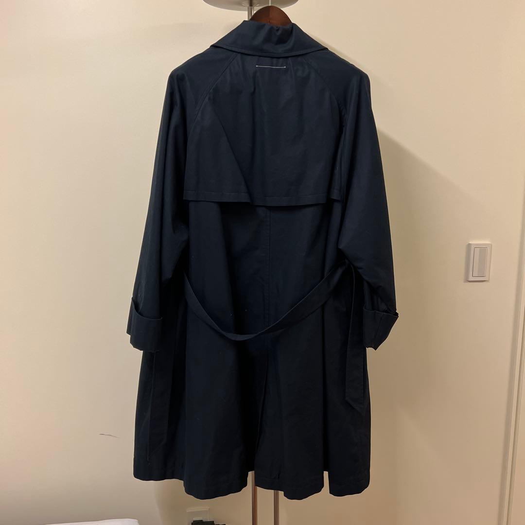 MM6 ネイビー トレンチコート ロングコート
