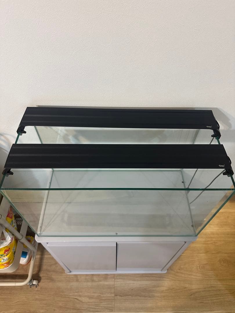 ガラス水槽 水槽台 LED照明 外部式フィルター CO2システム付き フルセット