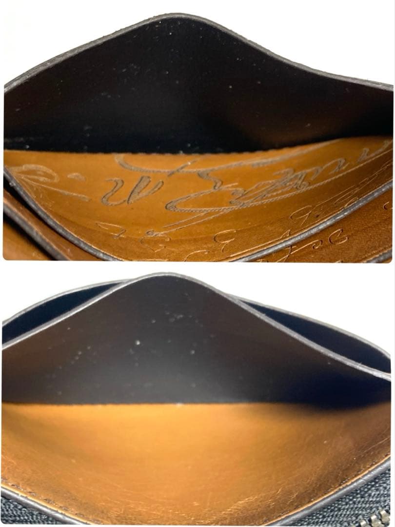 美品　ベルルッティ　スクリット　カリグラフィ　レザー　ケース　カードケース