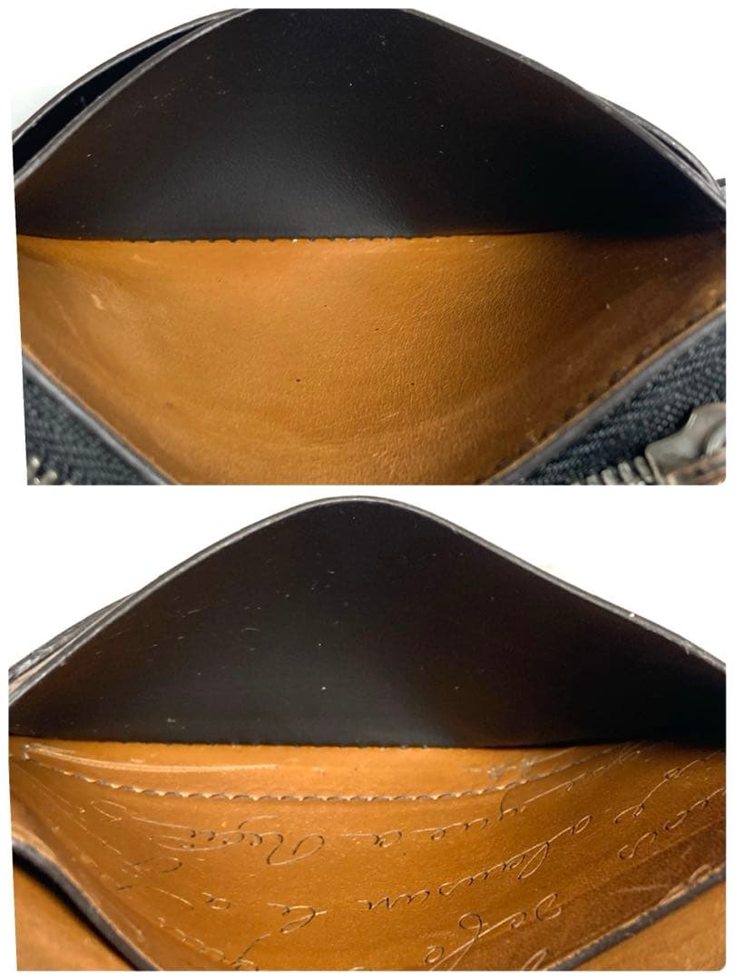 美品　ベルルッティ　スクリット　カリグラフィ　レザー　ケース　カードケース