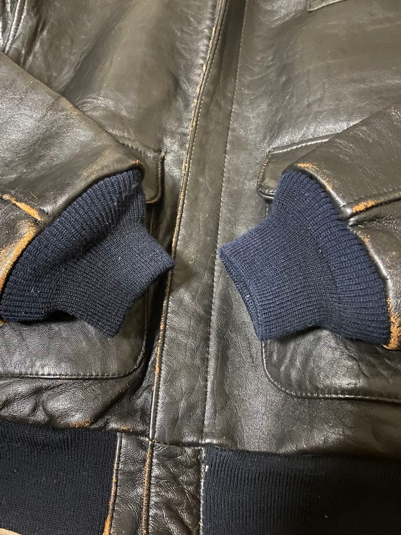 AVIREX レザージャケット ブラック