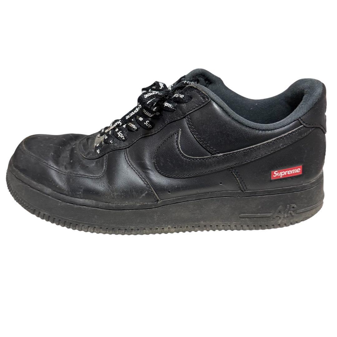 シュプリーム×ナイキ エアフォース1 ロー “ブラック” 27.5cm 箱あり