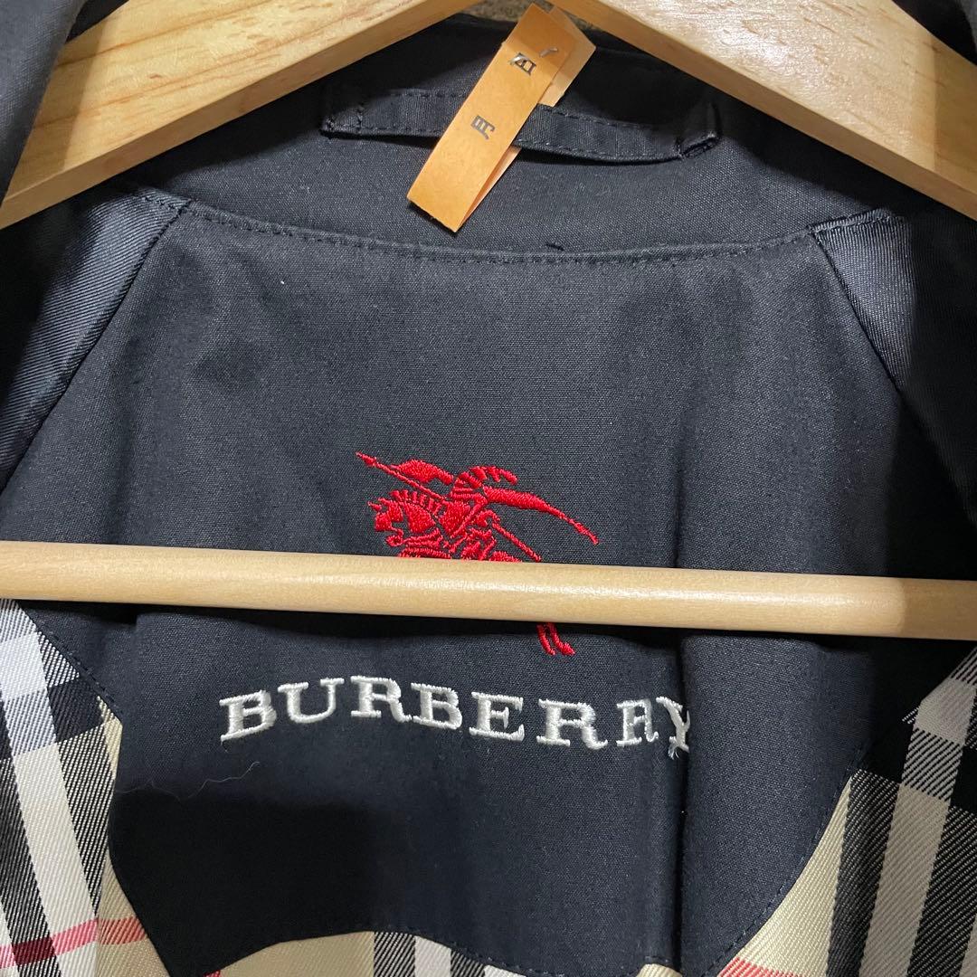 希少　一枚袖　金タグ　バーバリー コート ノバチェック ブラック　ベルト　美品