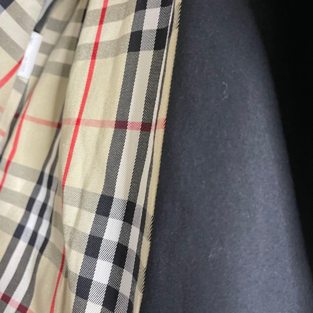 希少　一枚袖　金タグ　バーバリー コート ノバチェック ブラック　ベルト　美品