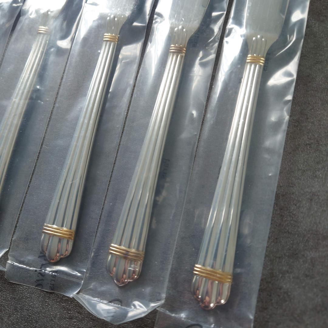 極希少 クリストフル アリアゴールドリング フィッシュナイフ 未開封 6点