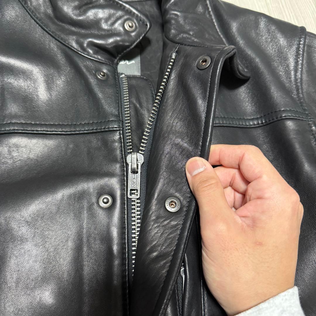 EDDIE BAUER 00's ラムレザー レザーハーフコート