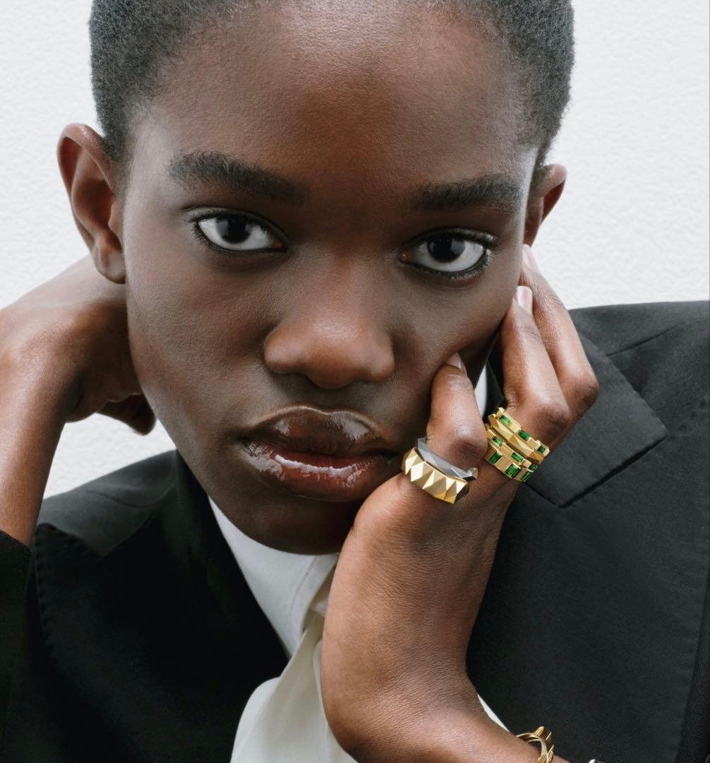 グッチ トルマリン リンク トゥラブリング ダイヤモンドK18ホワイトゴールド