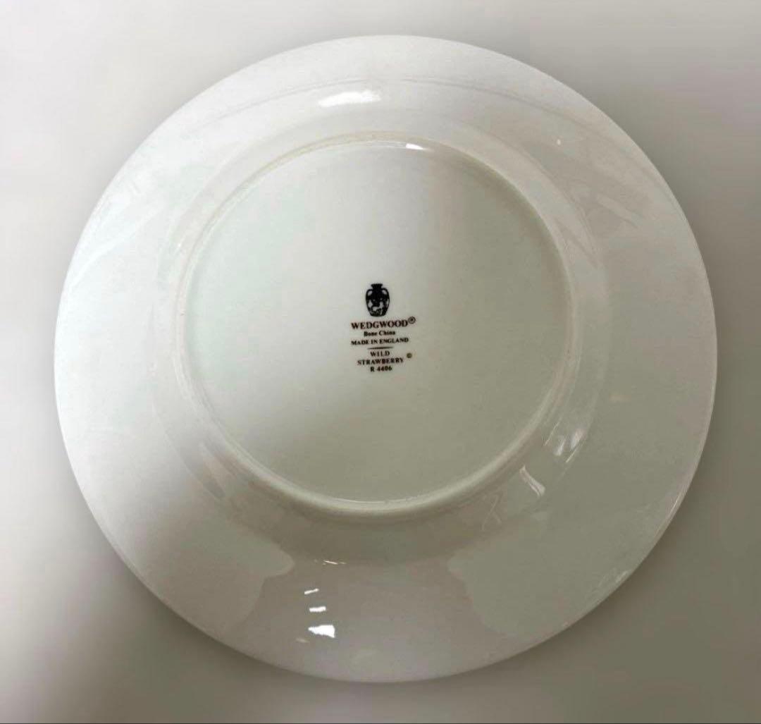 ウェッジウッド　ワイルドストロベリー　デザートプレート20.5cm 黒壺4枚