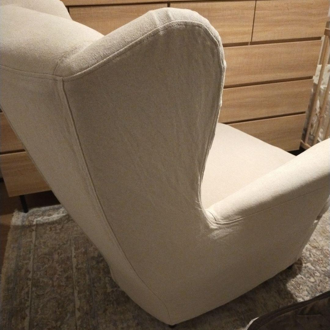 【美品】IKEA ストランドモン イエロー ウィングチェア スキフテボー