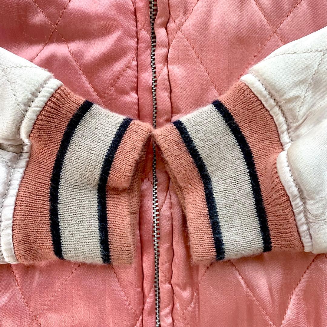 HOUSTON JAPAN ヒューストン スカジャン 刺繍 虎 鷹 龍 M