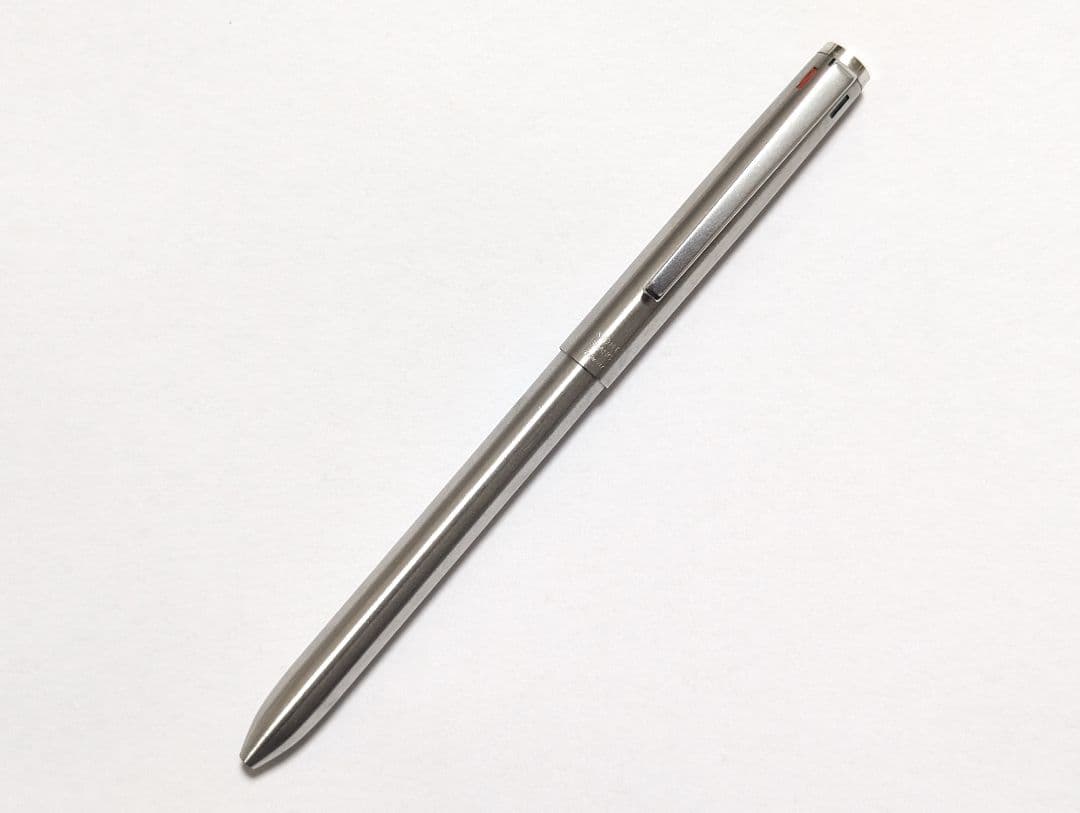 モンブラン　廃盤ボールペン　多機能ペン　4色　振り子式　ステンレス