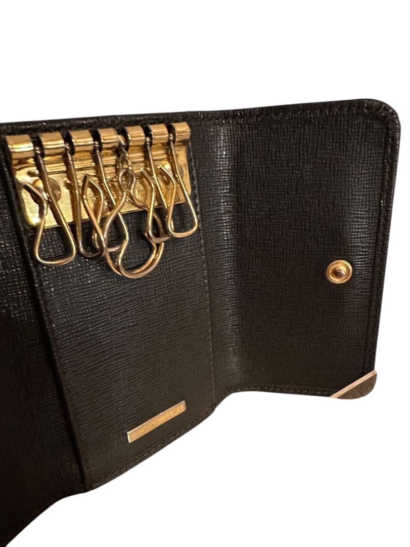 『美品』FENDI ブラックキャンバスキーケース箱付き