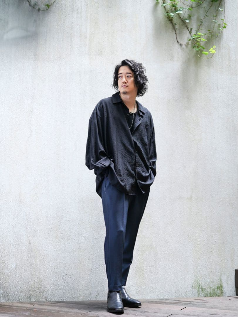 MB STANDARD シルキードレープシャツ　サイズS