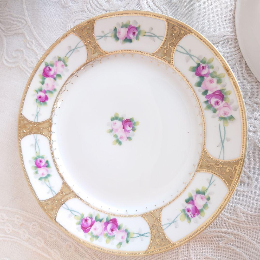 オールドノリタケ　カップ＆ソーサー　ケーキ皿　トリオ