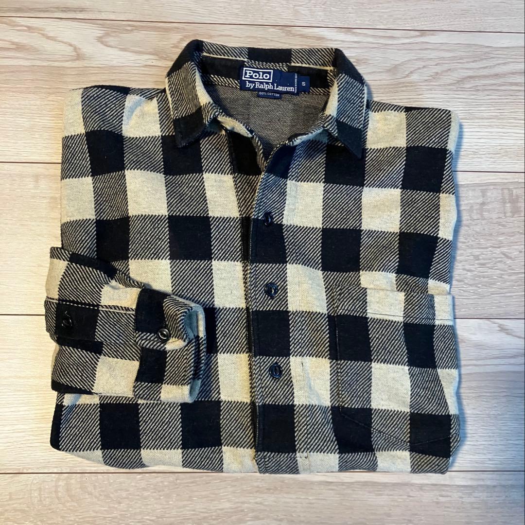 90s Polo by Ralph Lauren ブロックチェック ネルシャツ