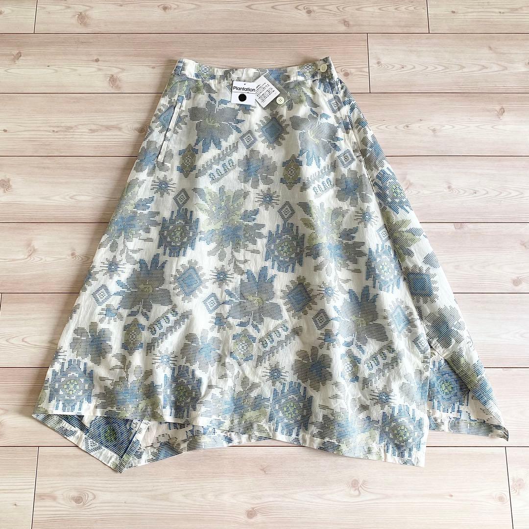 未使用タグ付 2025 プランテーション エンブロJQスカート 定価64900円