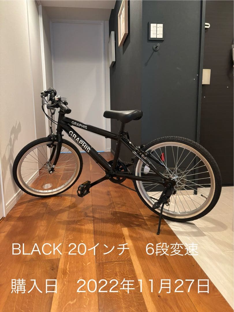 GRAPHIS BLACK 20インチ 6段変速 子供ジュニア　直接お渡し限定