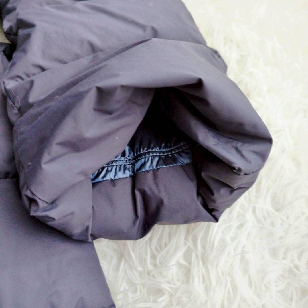 ◾︎極美品◾︎ ユニクロ +J ウルトラライトダウンフーデットコート ネイビー L