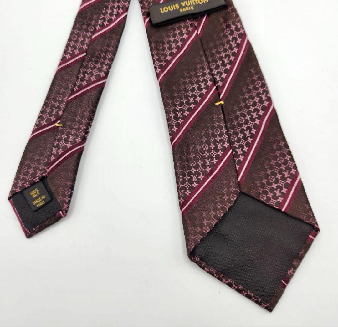 LOUIS VUITTON ルイヴィトン モノグラム　LVロゴ　ネクタイ　美品