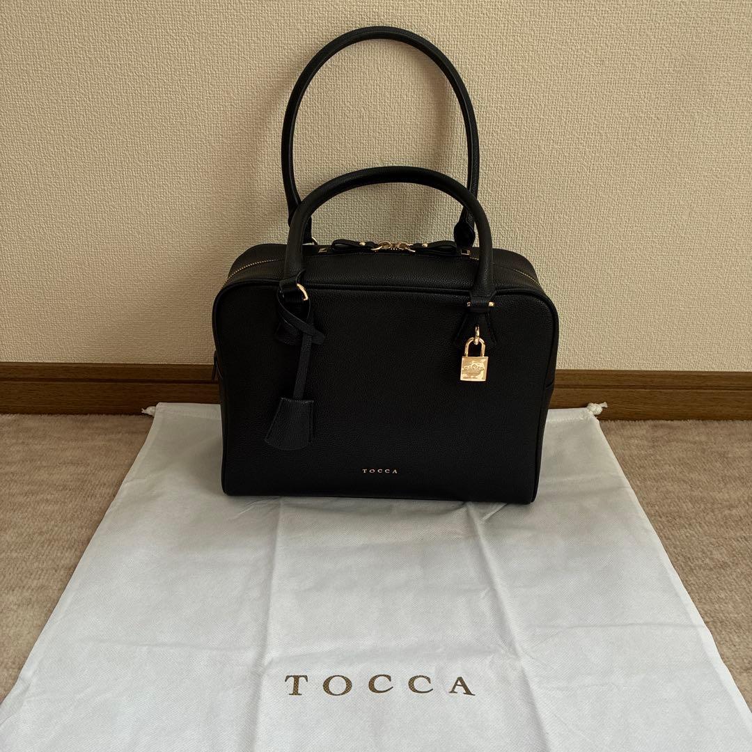 TOCCA 本革☆ボストンバッグ☆ブラック 美品